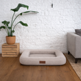 Bild in Galerie-Betrachter laden, Hundebett Toni Beige Memory Matratze
