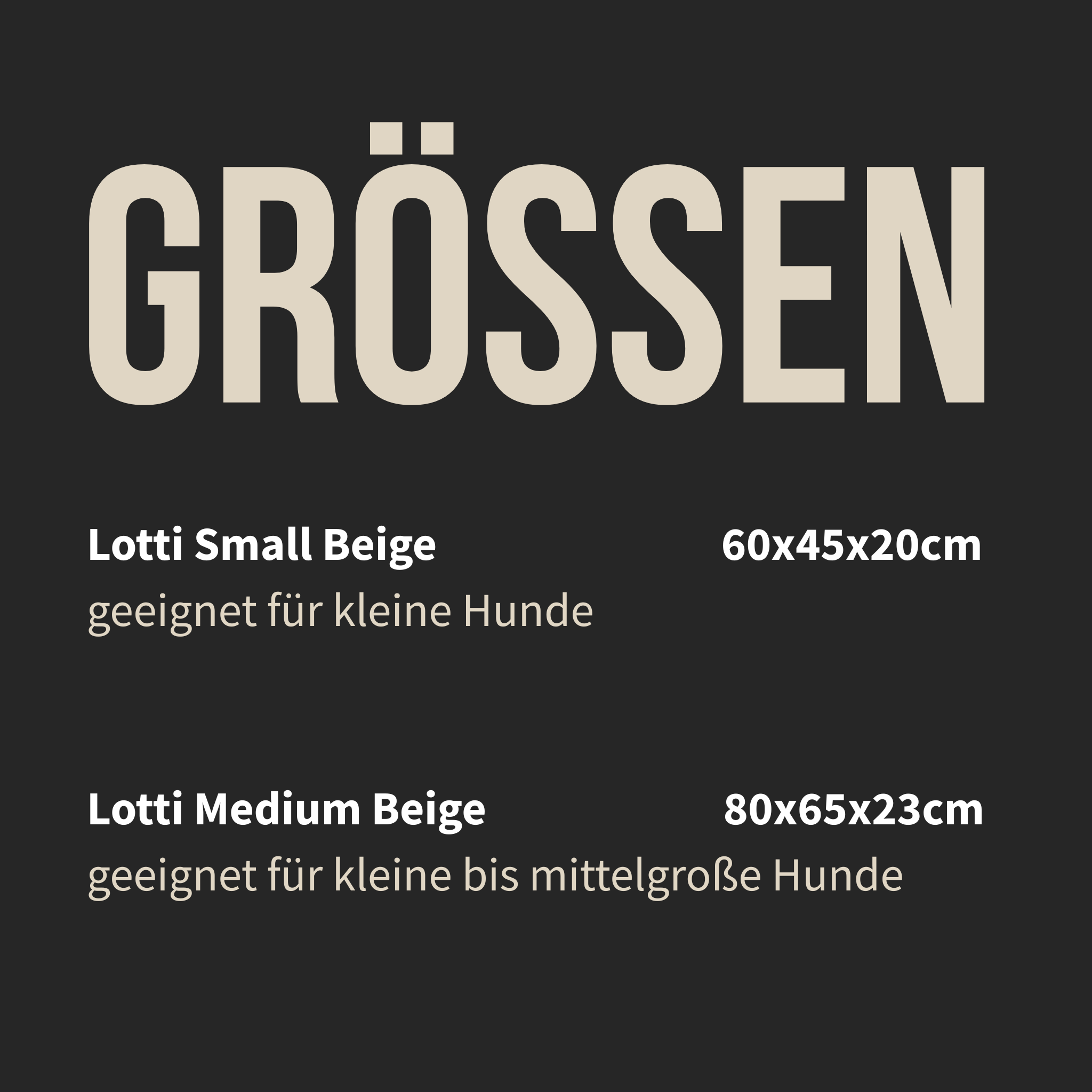 Hundebett Lotti Beige