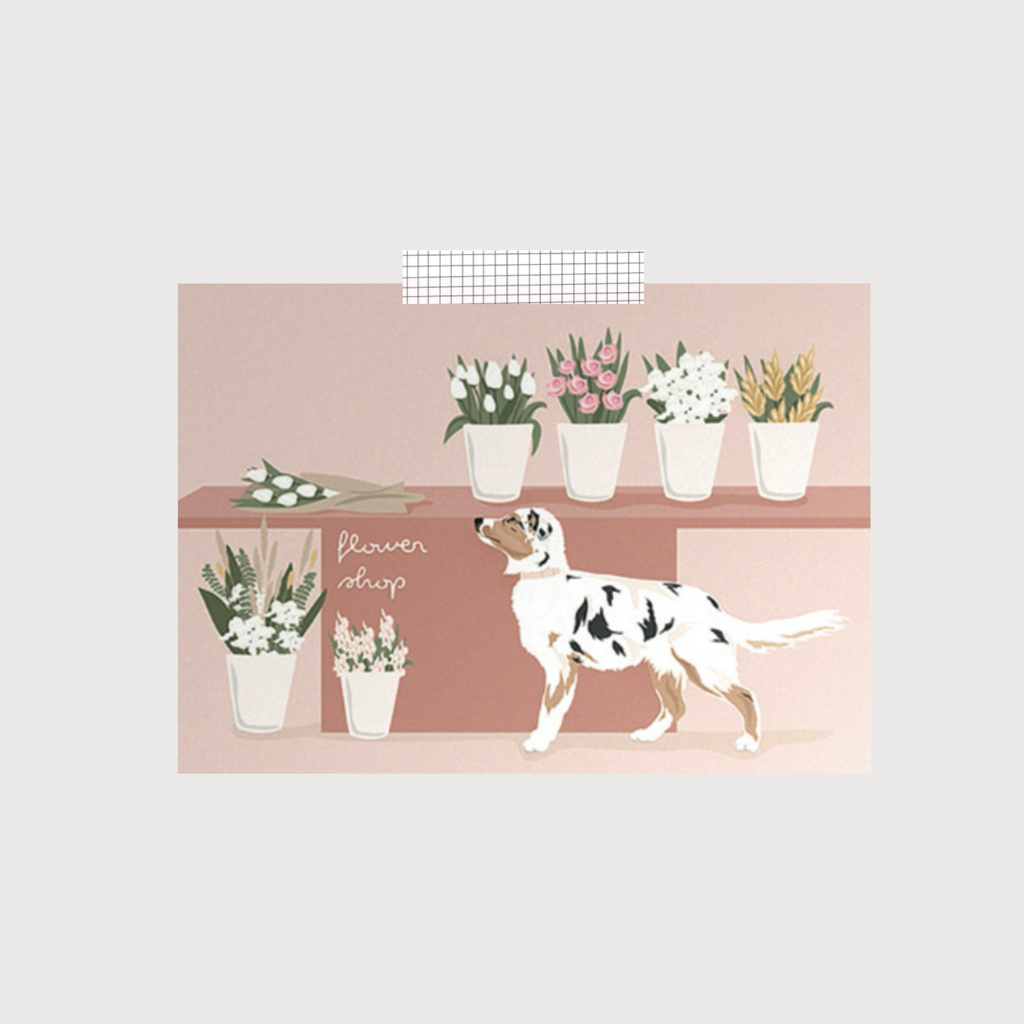 Postkarte FLOWERSHOP