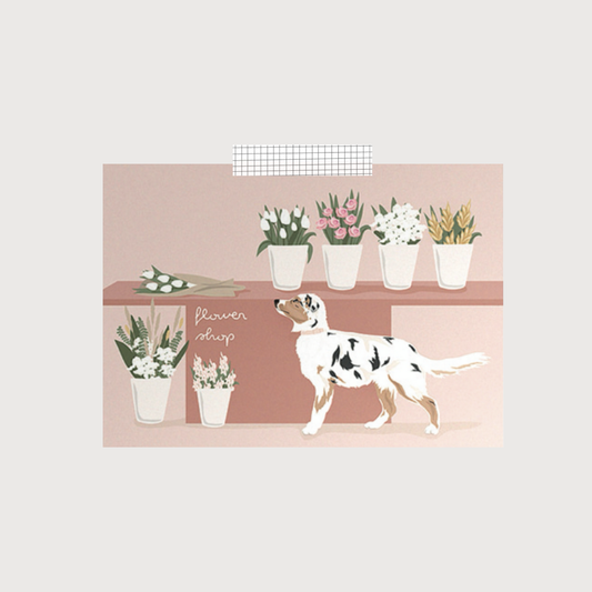 Postkarte FLOWERSHOP