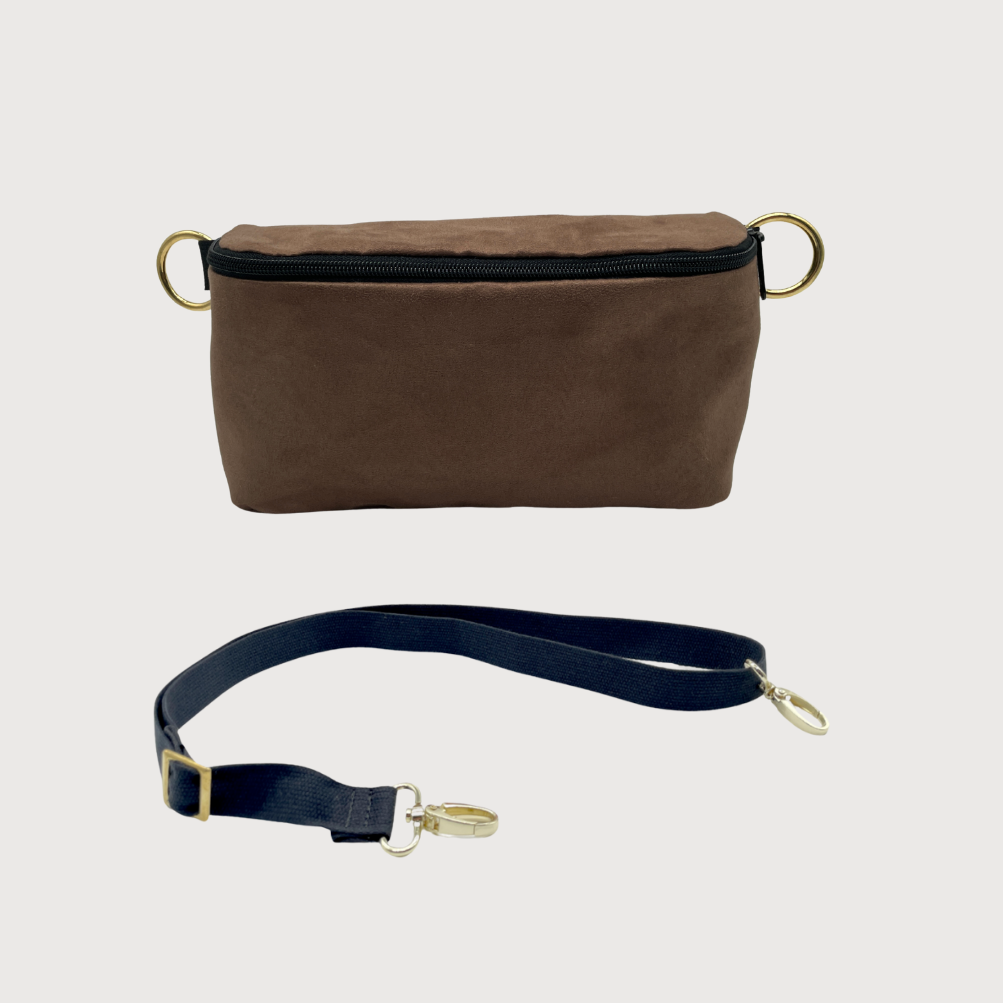 Bauchtasche Braun mit Wechselgurt