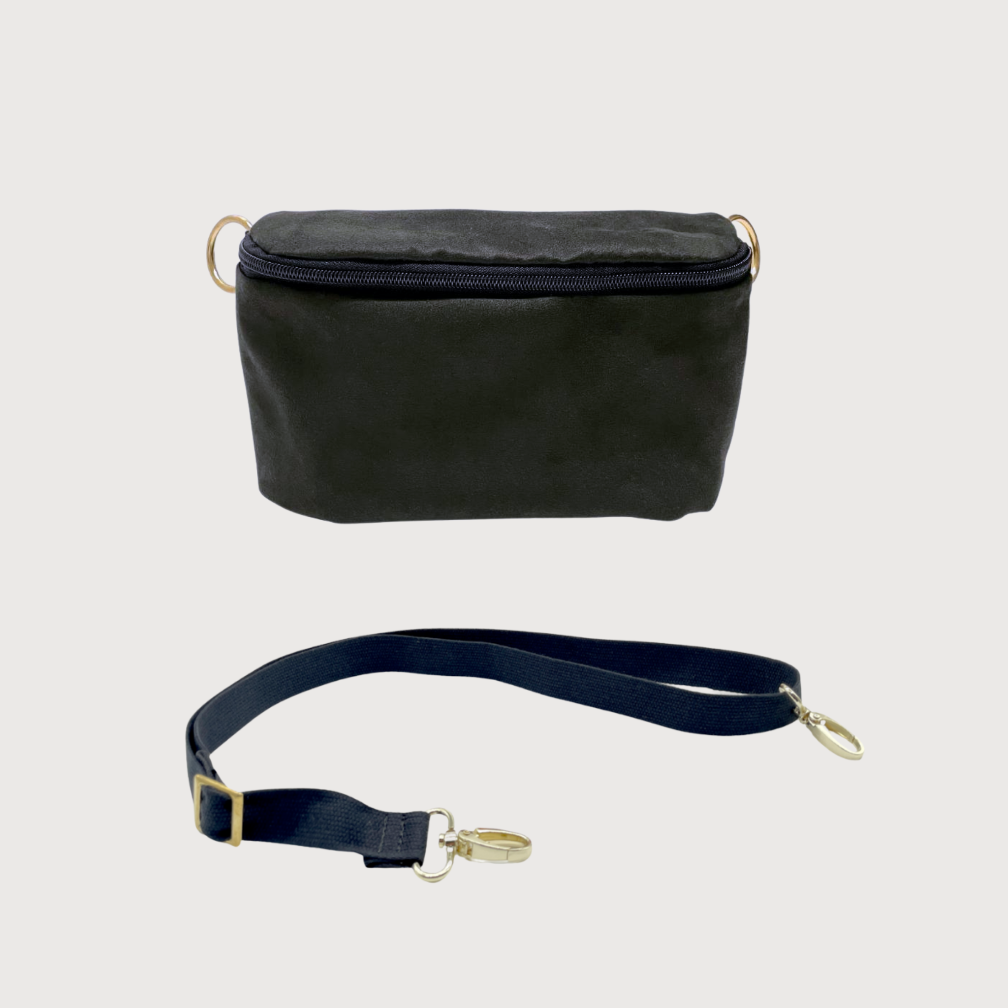 Bauchtasche Schwarz mit Wechselgurt