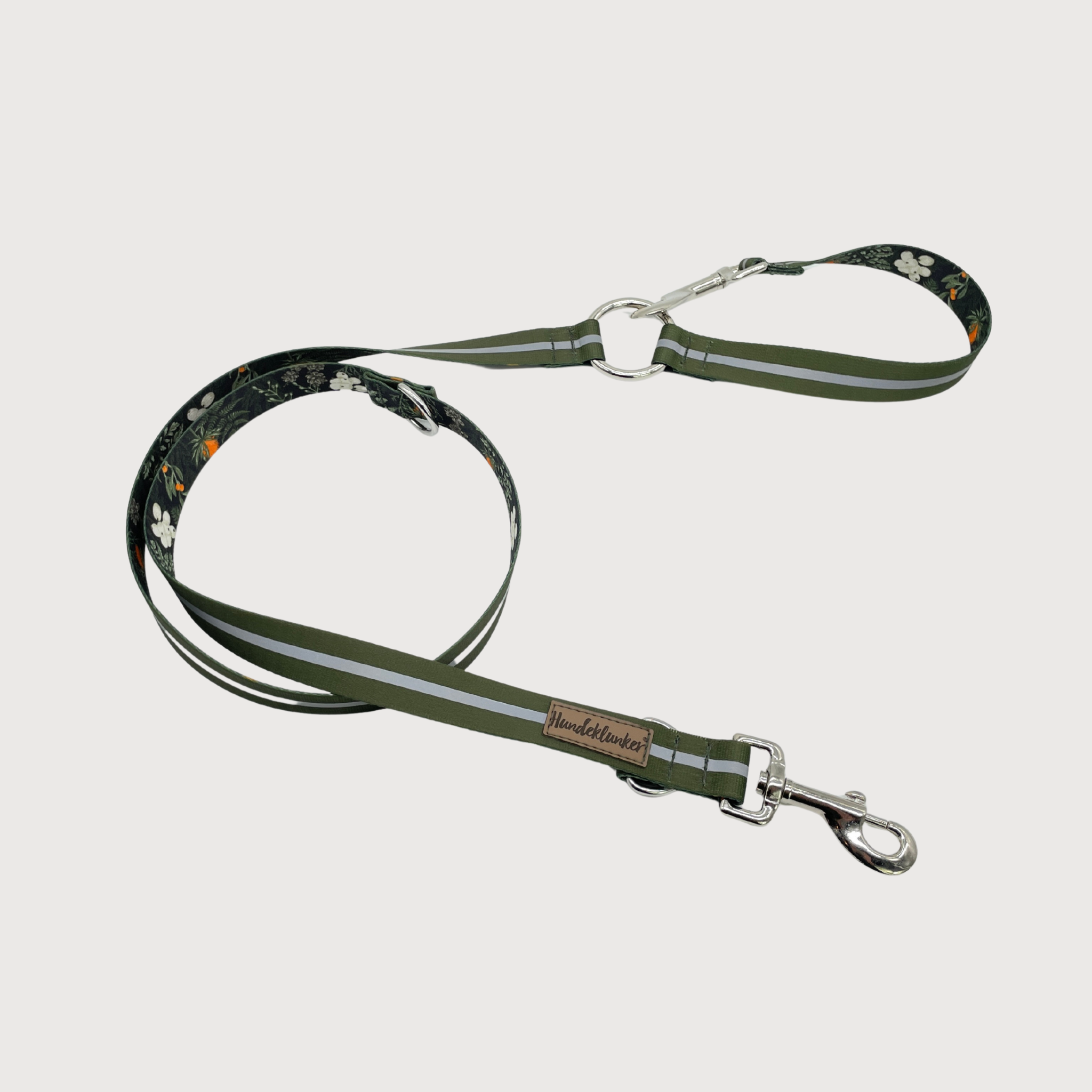 City-Hundeleine Urban meets Nature Oliv Reflektor