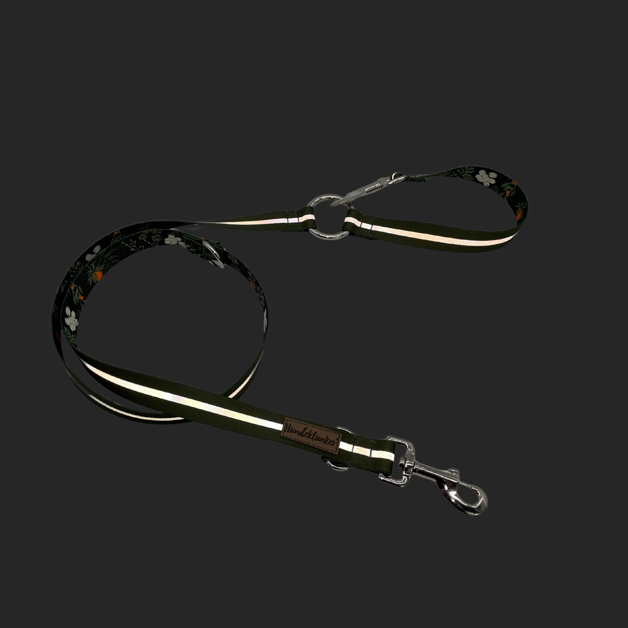 City-Hundeleine Urban meets Nature Oliv Reflektor