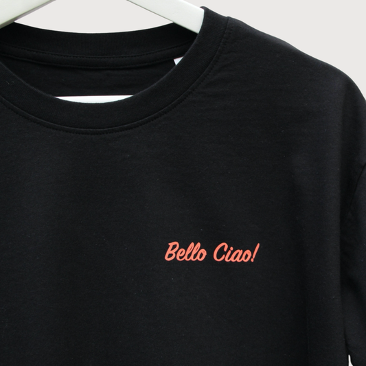 Crop T-Shirt BELLO CIAO Schwarz