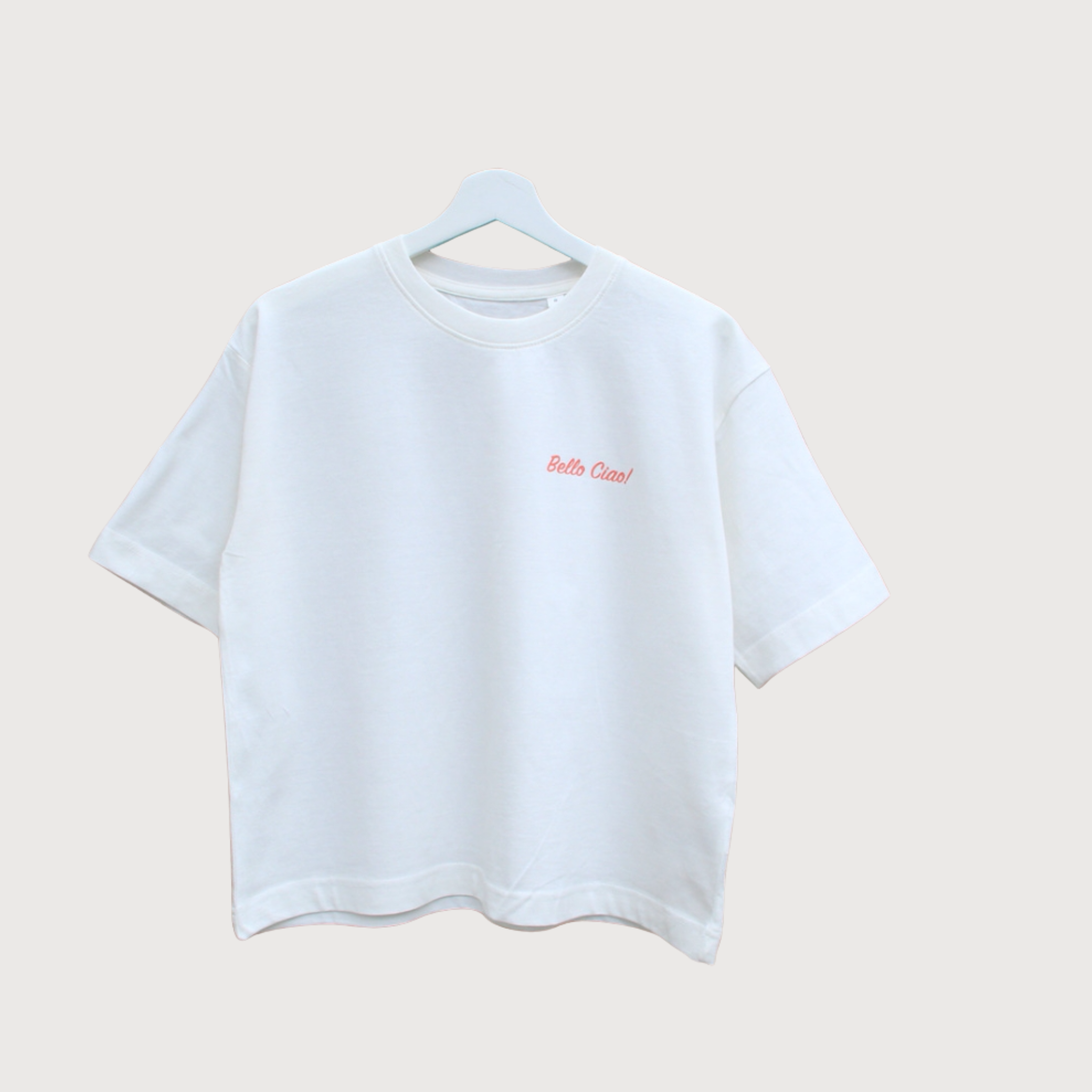Crop T-Shirt BELLO CIAO Weiß