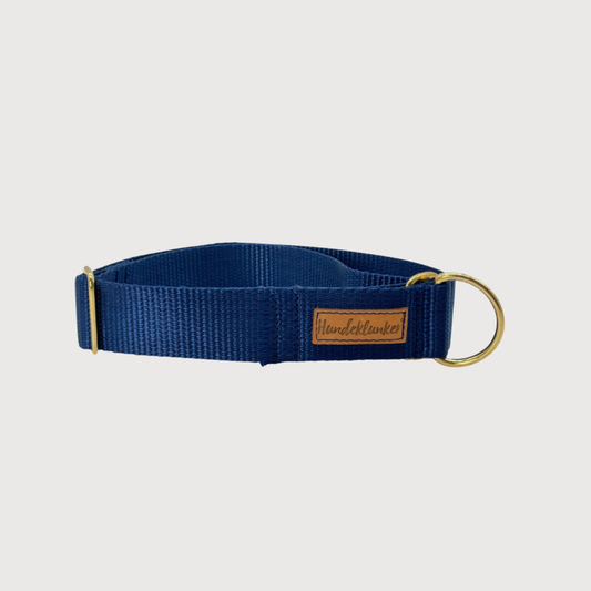 Zugstopp-Hundehalsband Basic Blau
