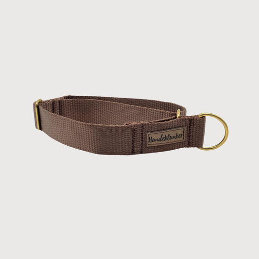 Zugstopp-Hundehalsband Basic Braun