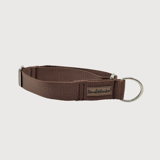 Zugstopp-Hundehalsband Basic Braun