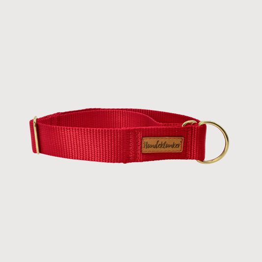 Zugstopp-Hundehalsband Basic Rot