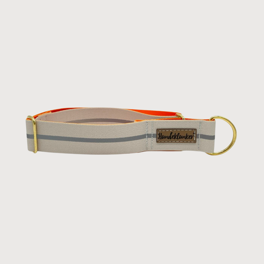 Zugstopp-Hundehalsband Urban meets Nature Beige Reflektor