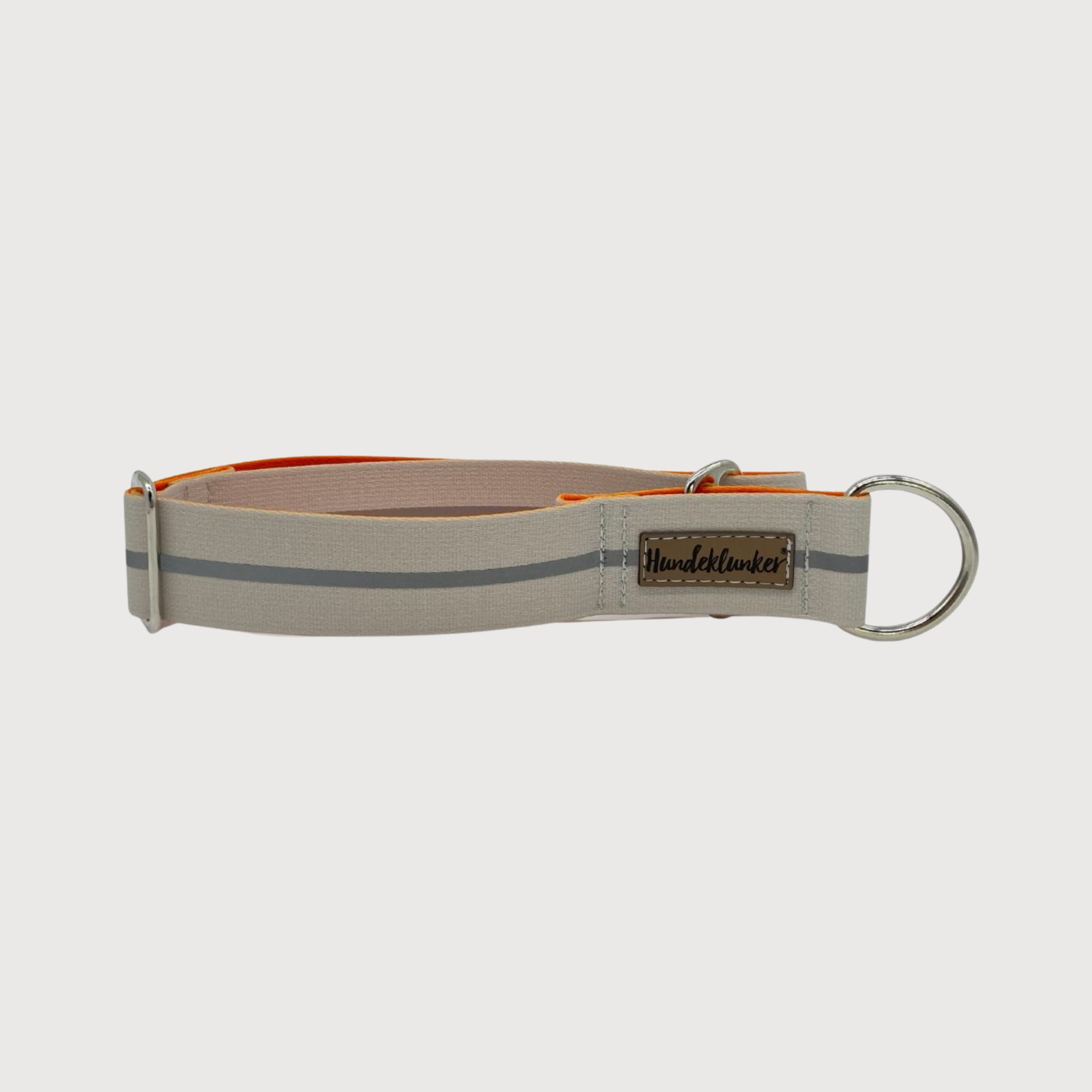 Zugstopp-Hundehalsband Urban meets Nature Beige Reflektor