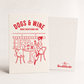 Bild in Galerie-Betrachter laden, Postkarte Dogs & Wine make everything fine Offwhite
