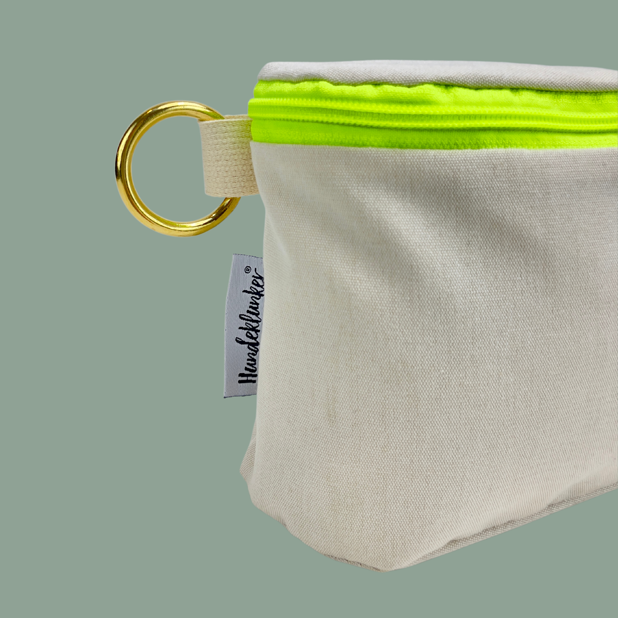 Bauchtasche La vie est belle Beige mit Wechselgurt