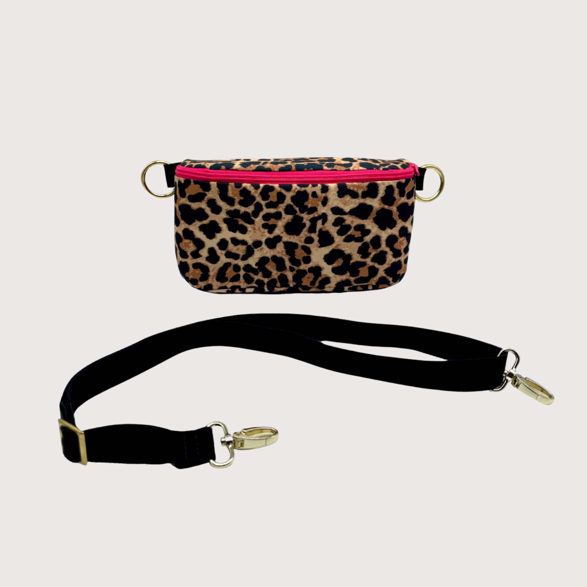 Bauchtasche Stay Wild Leo Pink mit Wechselgurt
