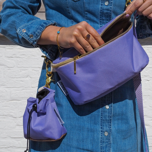 Futterbeutel La vie est belle Lavendel