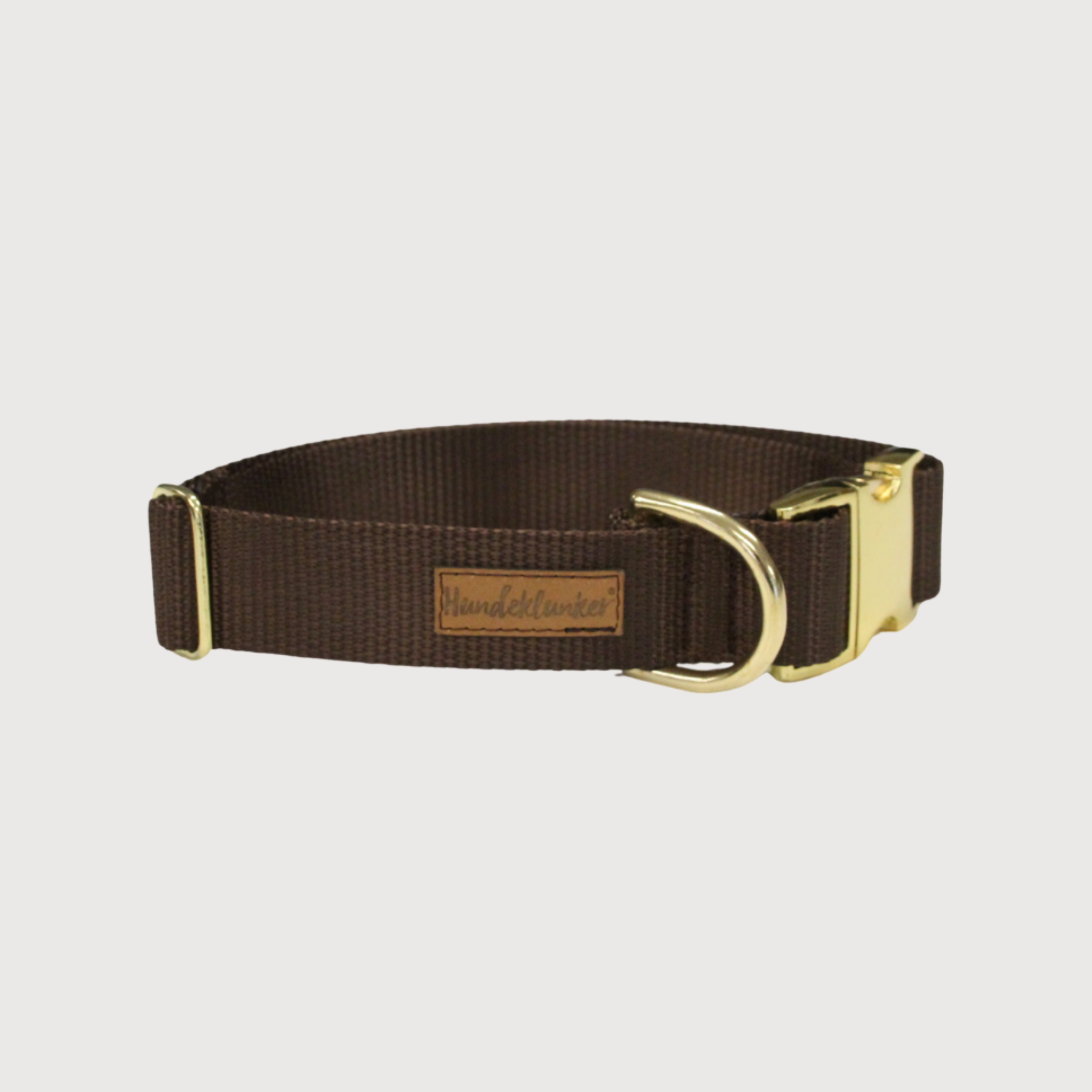 Hundehalsband Basic Braun