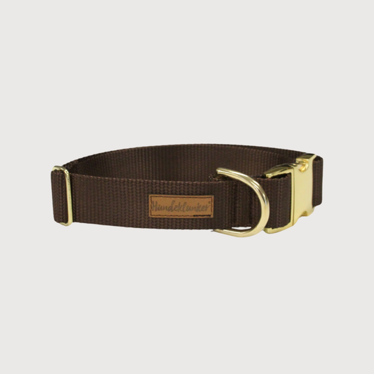 Hundehalsband Basic Braun