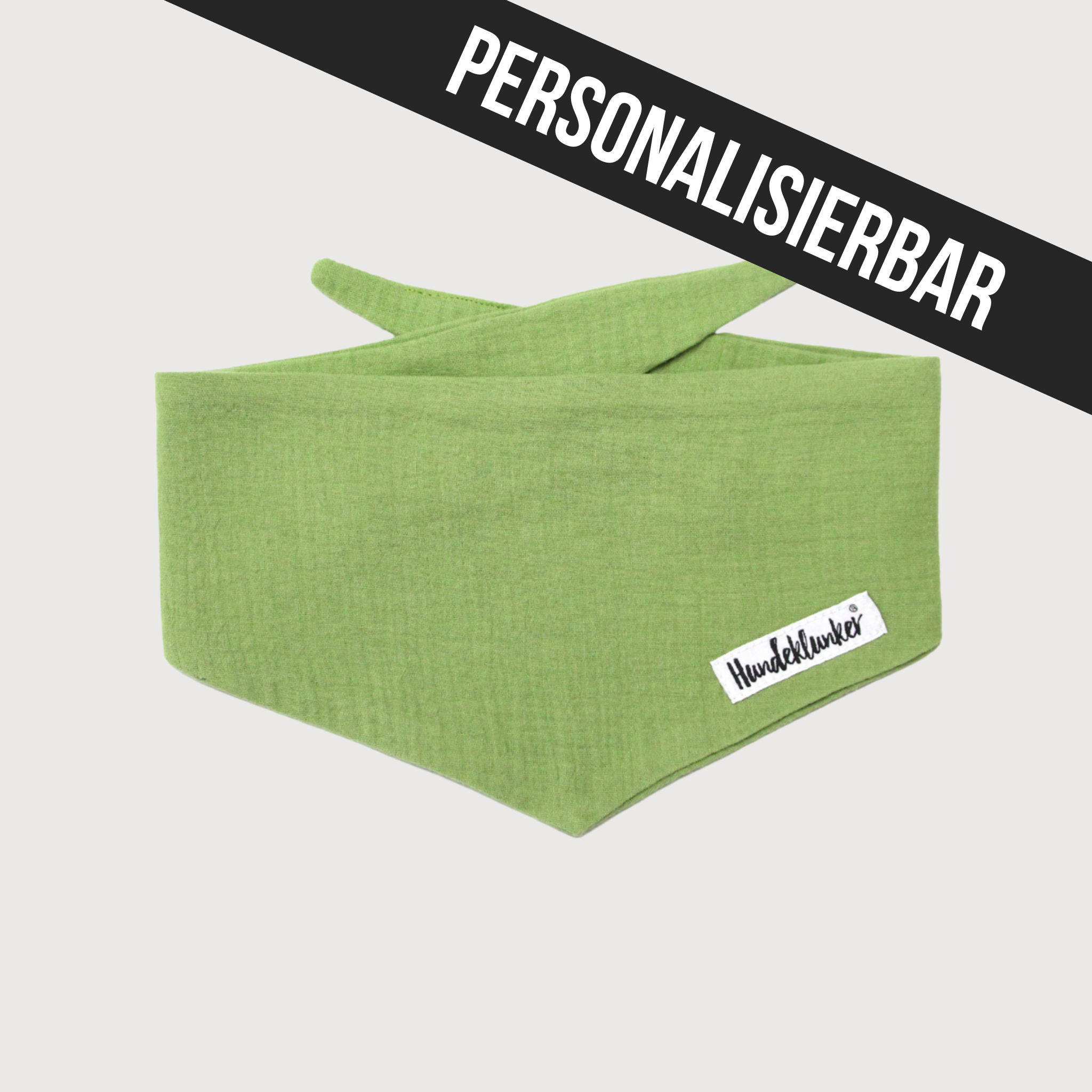 Hundehalstuch Musselin Kiwi