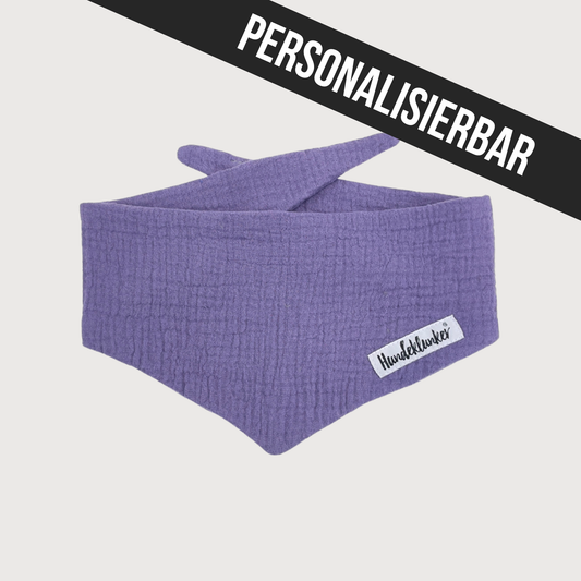 Hundehalstuch Musselin Lavendel