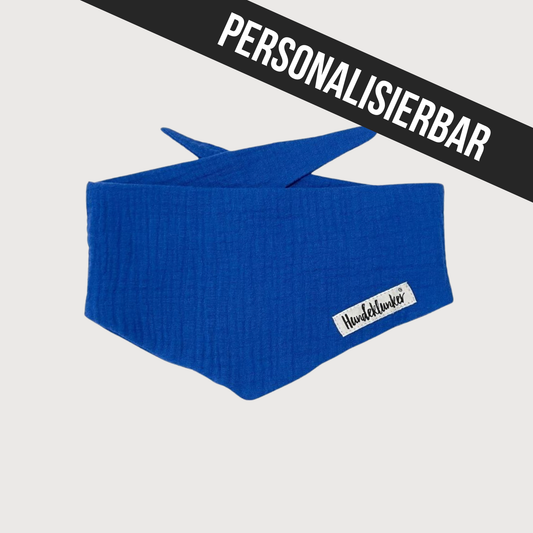 Hundehalstuch Musselin Royal Blau