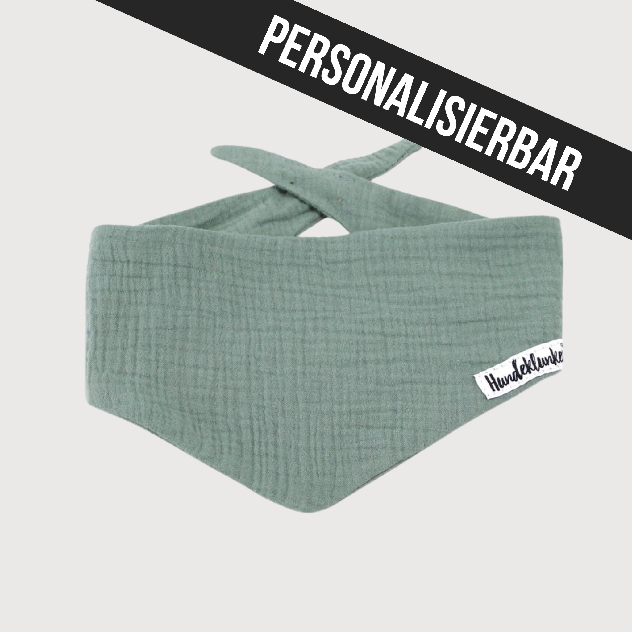 Hundehalstuch Musselin Salbei