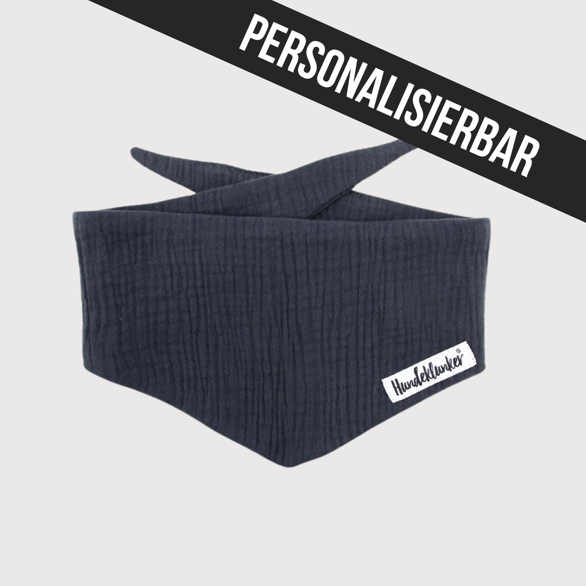 Hundehalstuch Musselin Stone