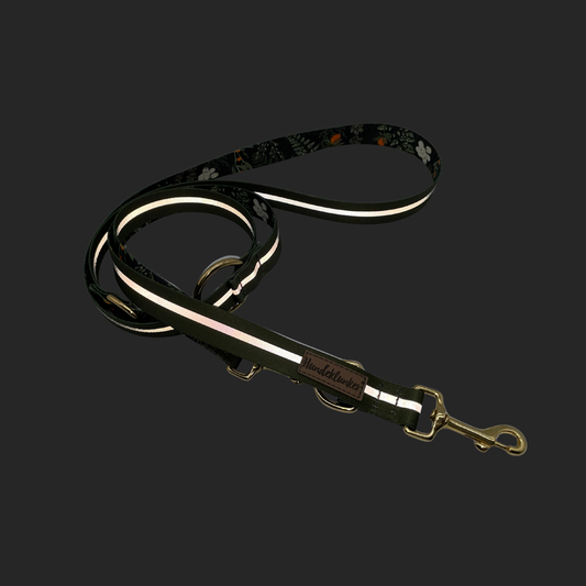 Hundeleine Urban meets Nature Oliv Reflektor