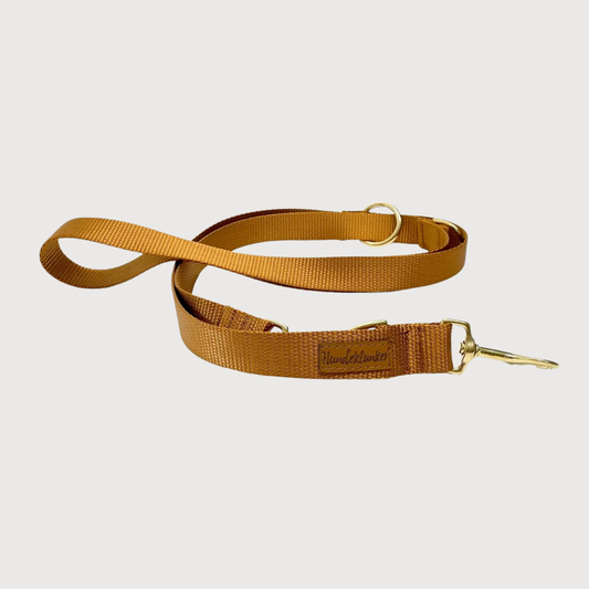 Hundeleine Basic Cognac