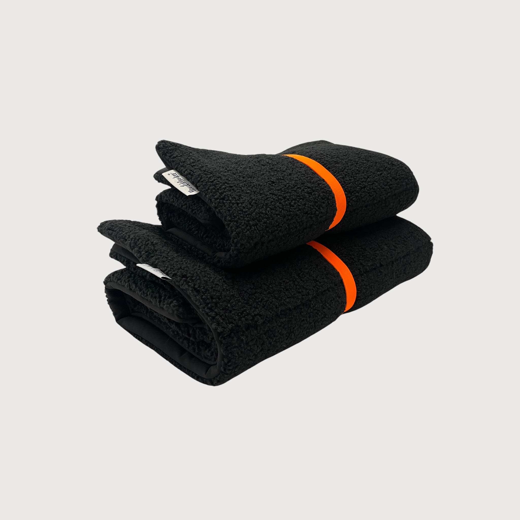 Hundedecke To Go Stay Wild Teddy Black Neonorange