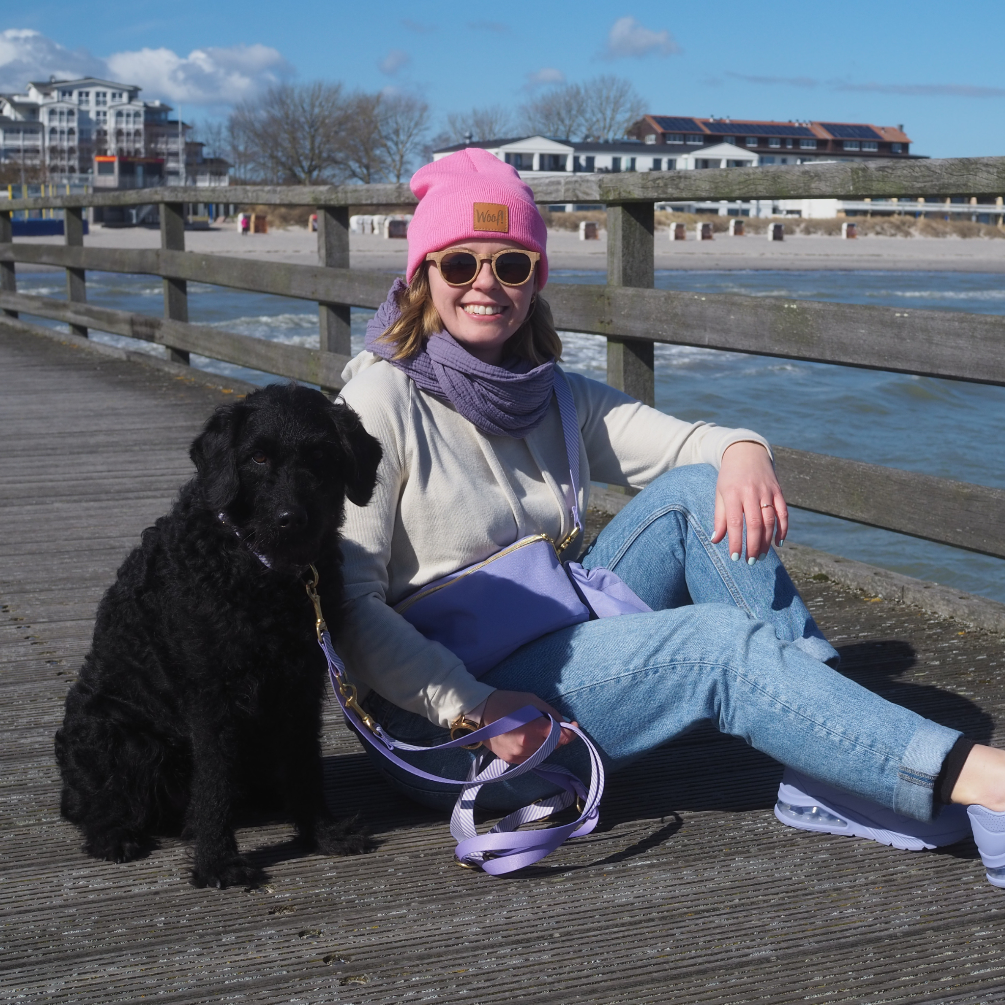 Musselin Tuch Lavendel