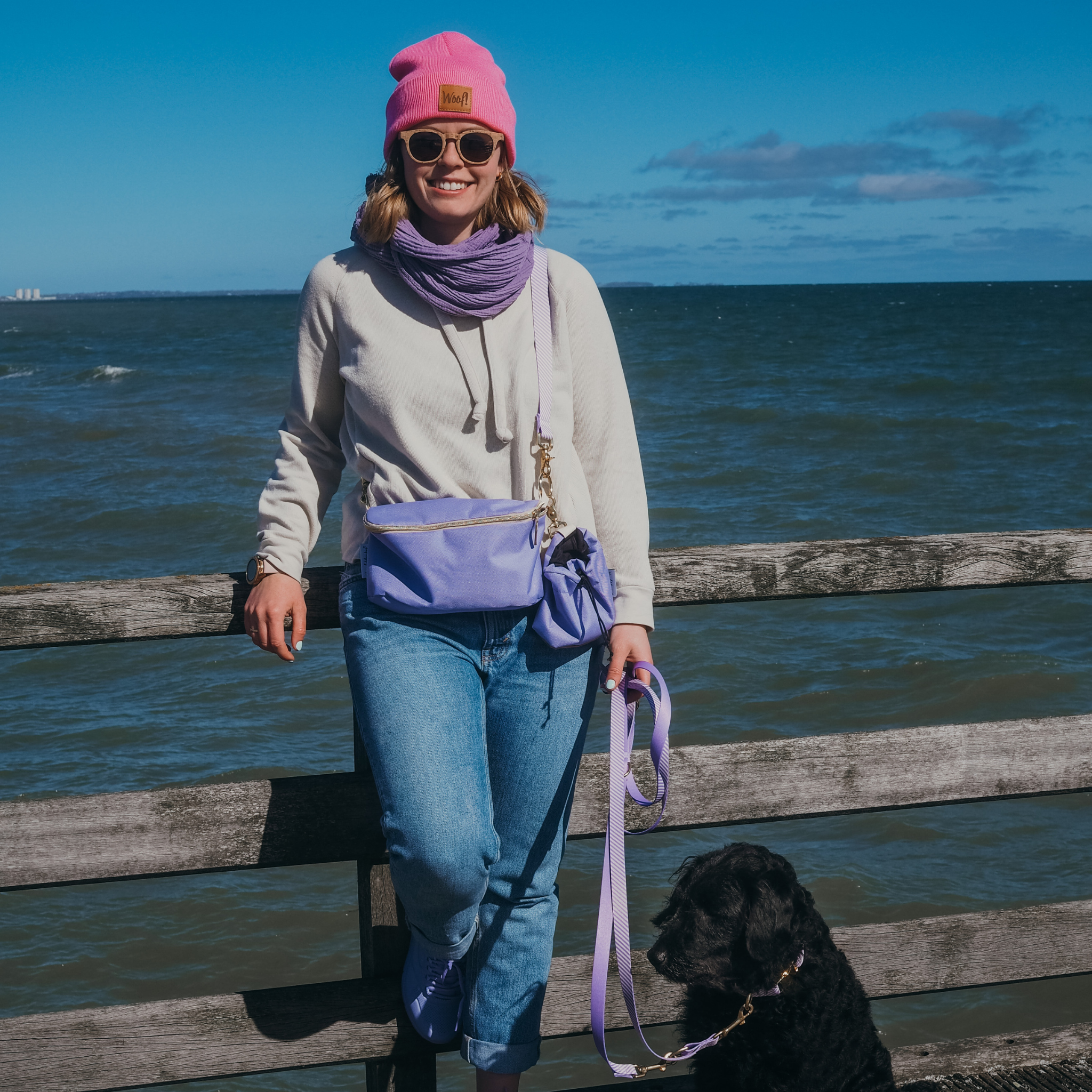 Musselin Tuch Lavendel