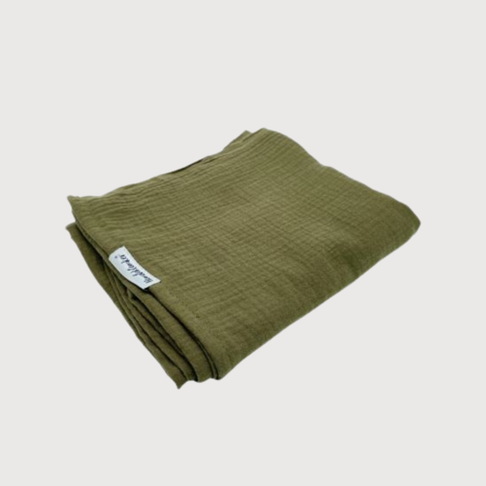 Musselin Tuch Oliv