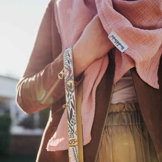 Musselin XXL Tuch Altrosa