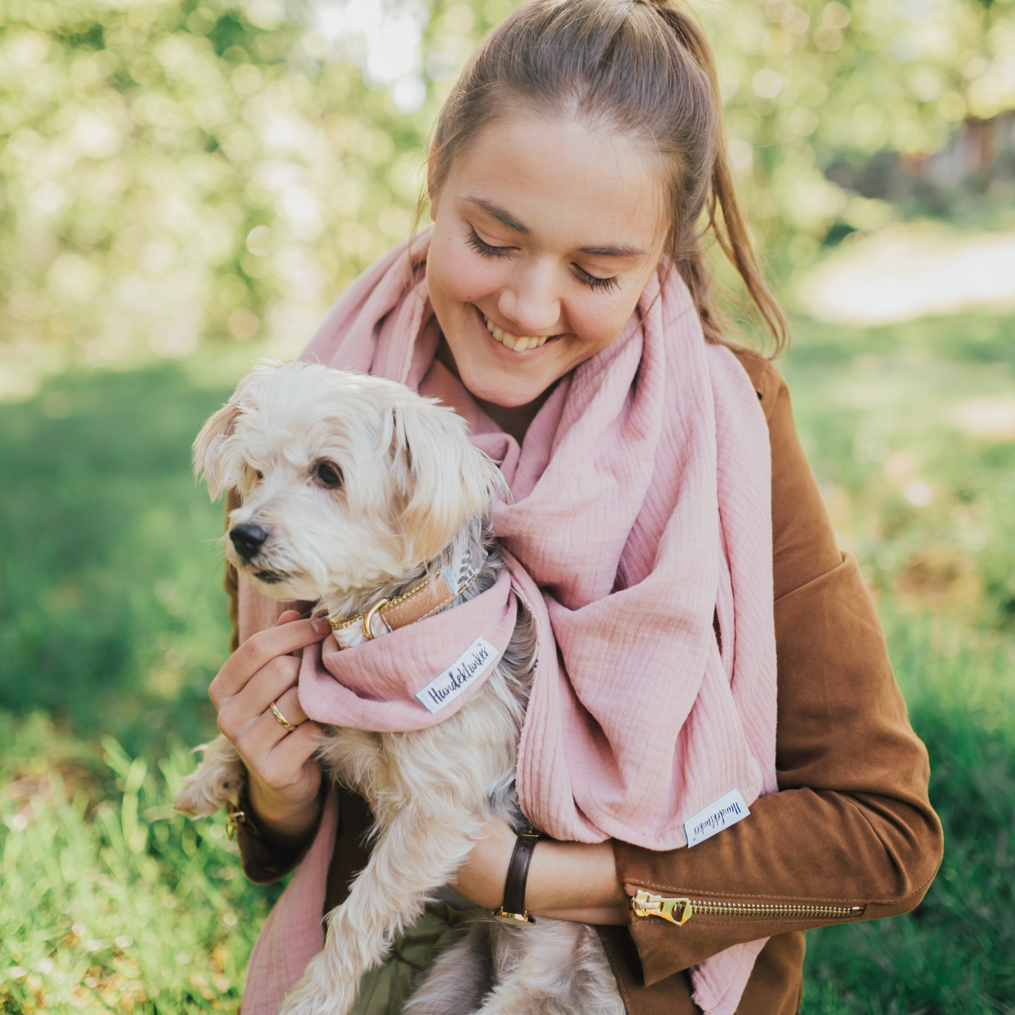 Musselin XXL Tuch Altrosa