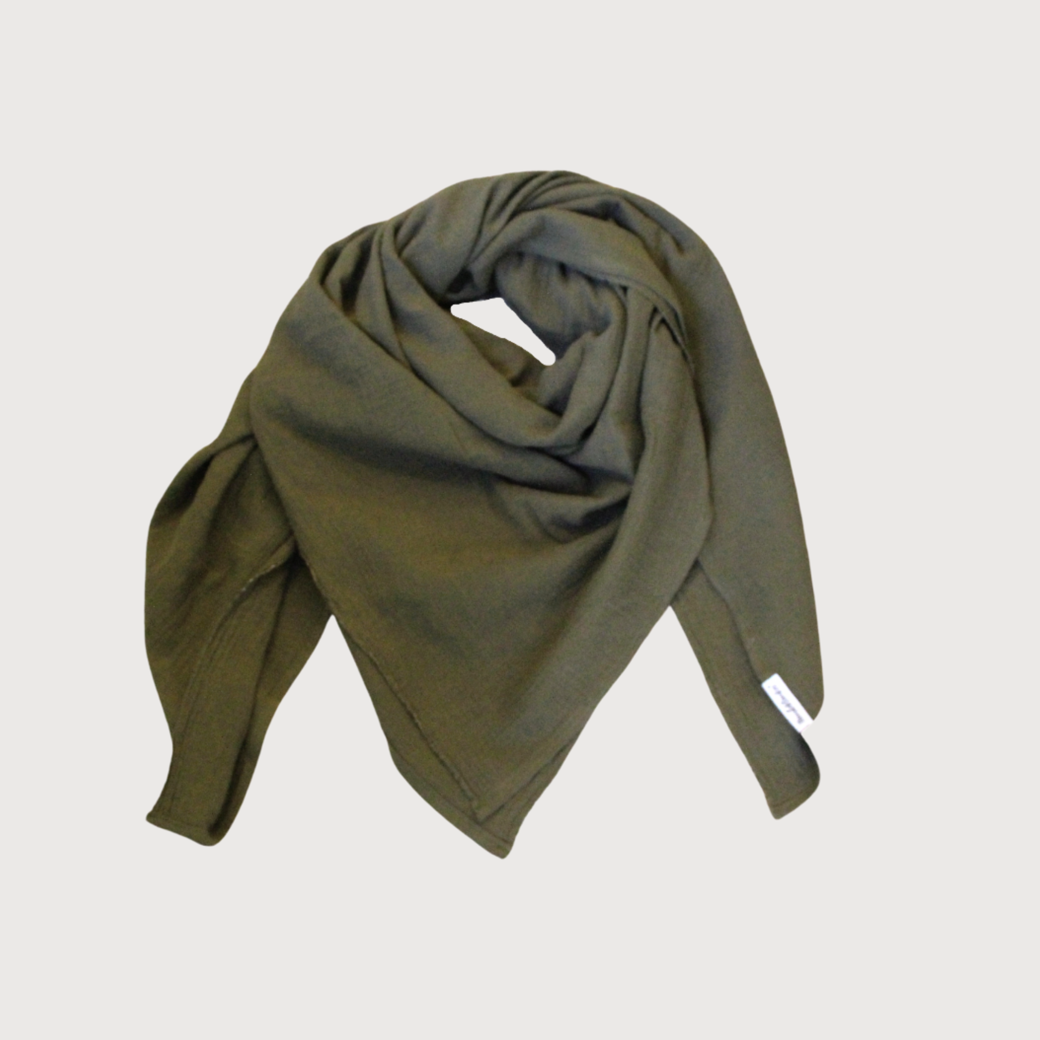 Musselin Tuch Oliv