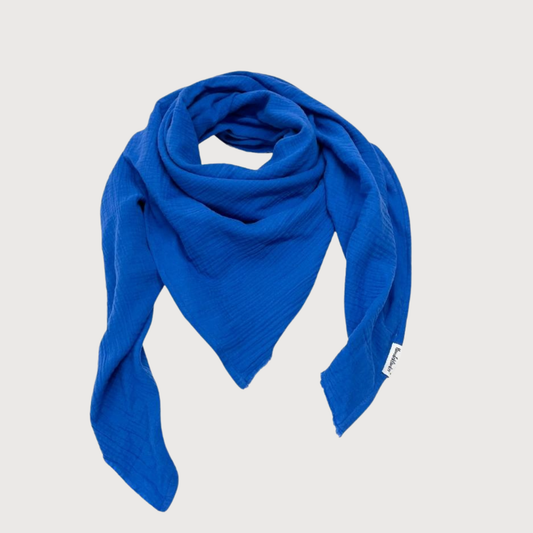 Musselin Tuch Royal Blau