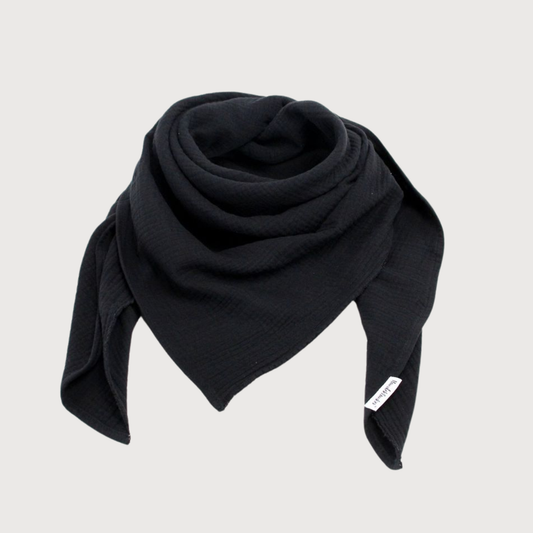 Musselin Tuch Schwarz