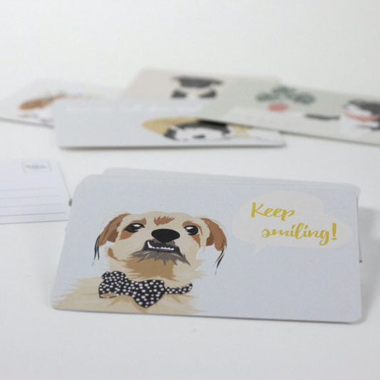 Postkarte KEEP SMILING