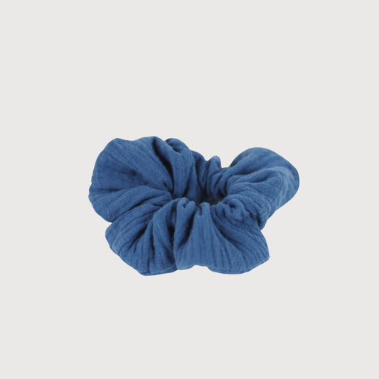 Musselin Scrunchie Friesenblau
