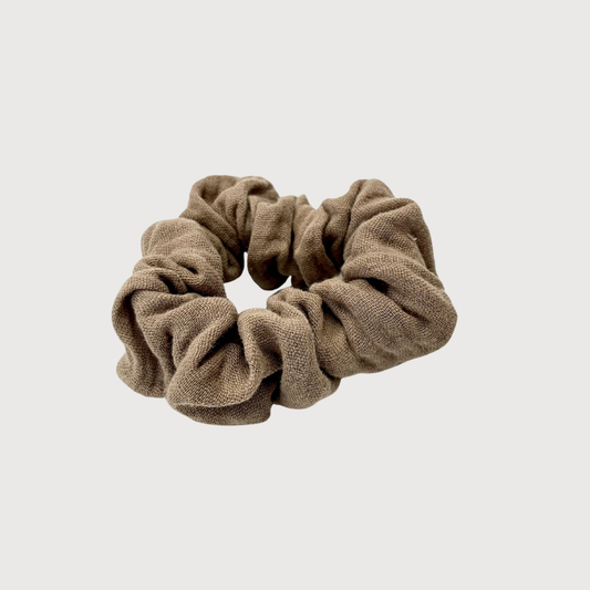 Musselin Scrunchie Taupe