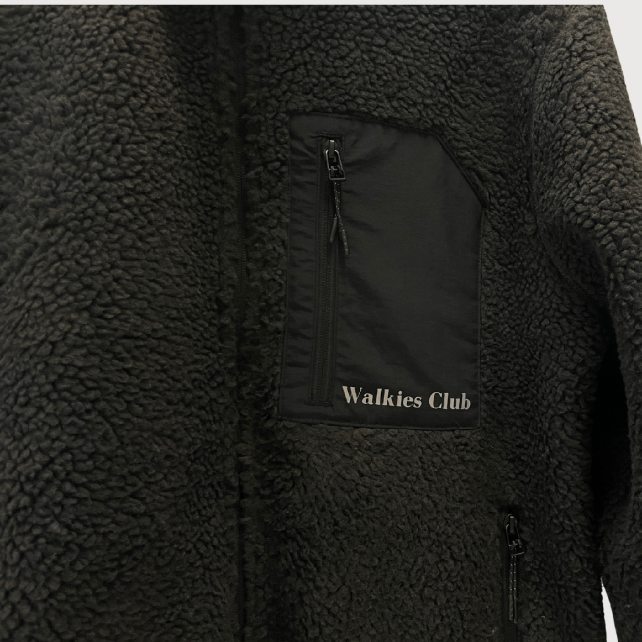 Teddy-Jacke WALKIES CLUB Black