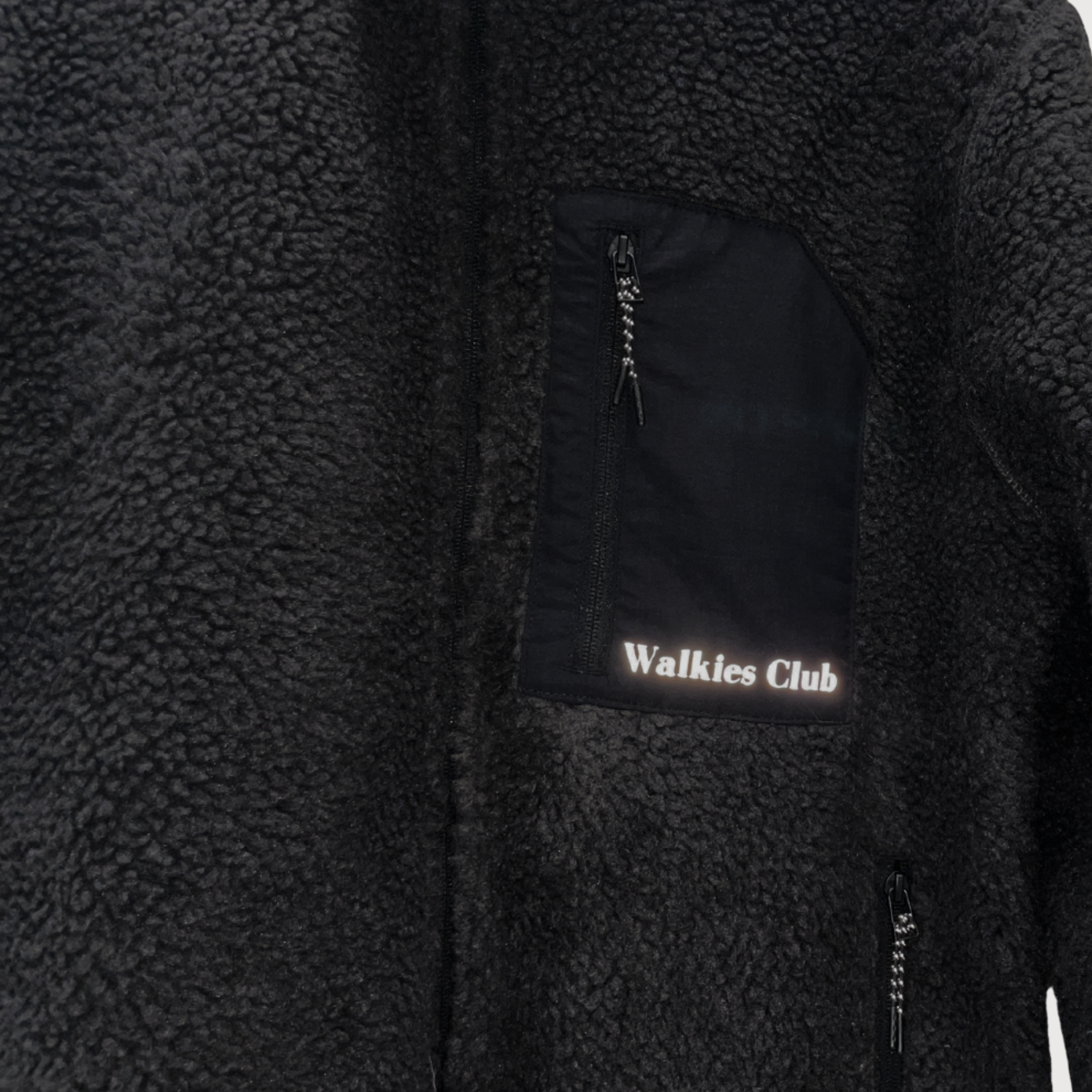 Teddy-Jacke WALKIES CLUB Black