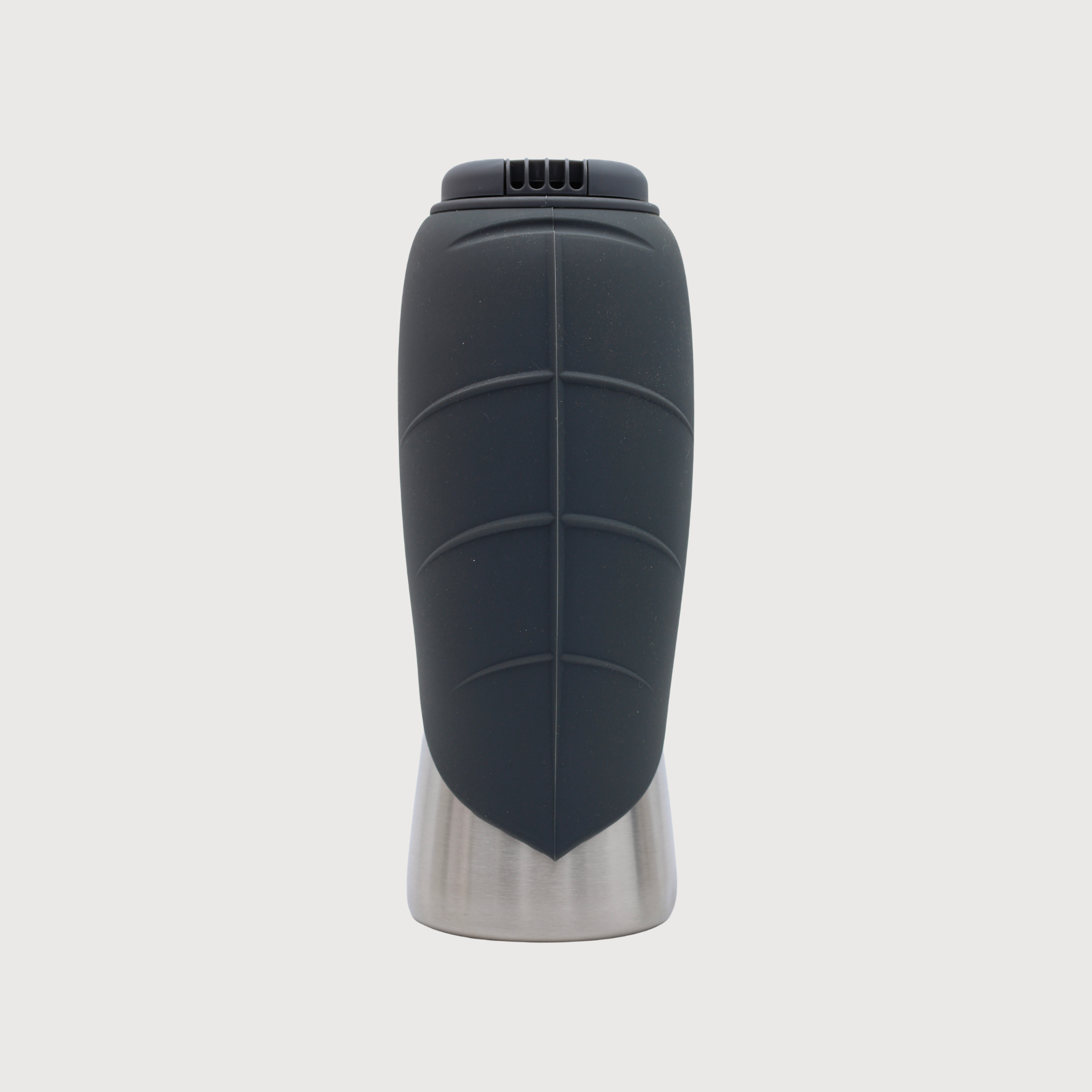 Trinkflasche mit Silikonnapf Anthrazit